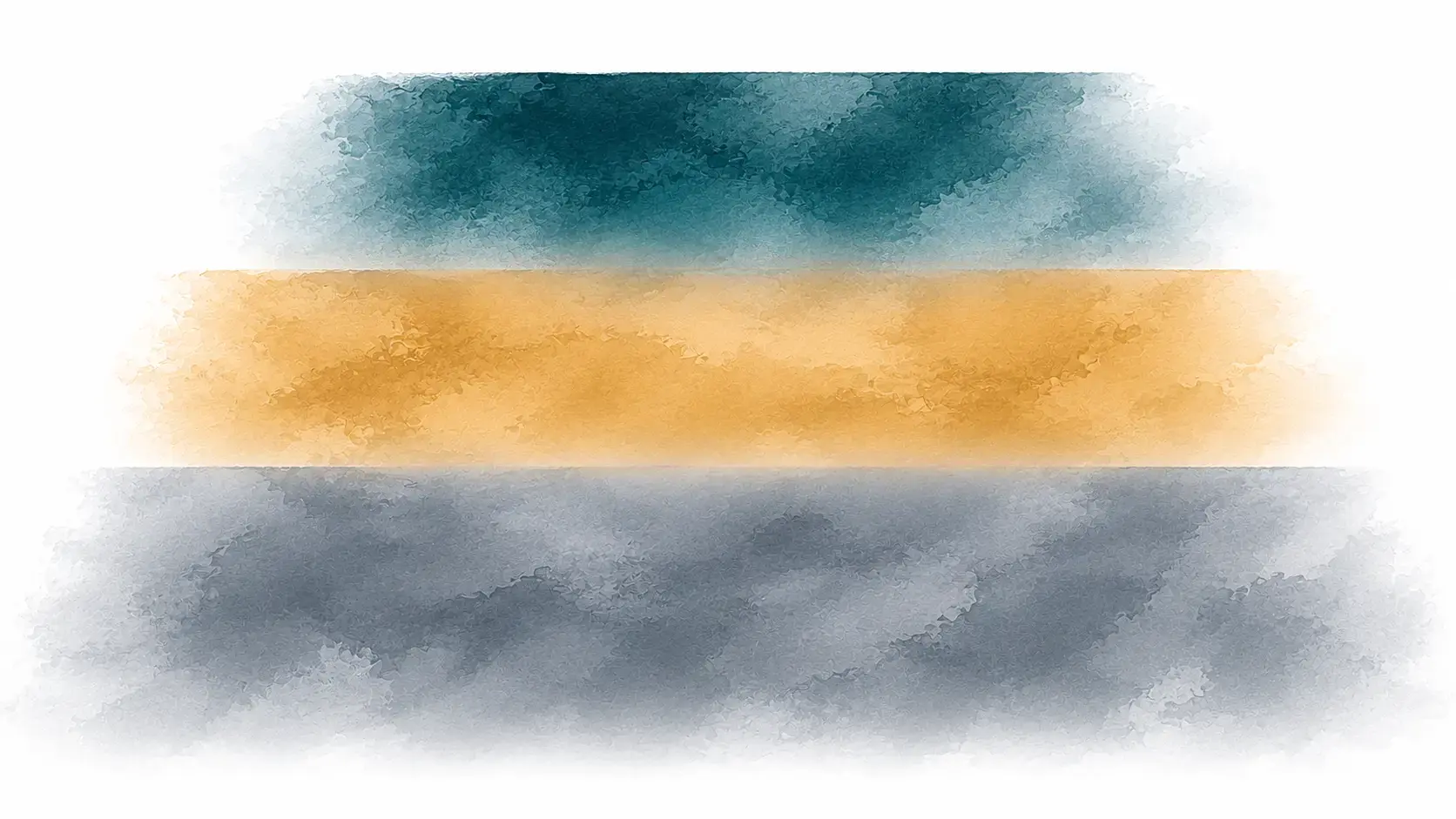Editorial illustration of three stacked horizontal bands of progressively increasing width in muted teal, gold, and slate tones, representing the spectrum of EMDR processing approaches from most constricted to most expansive.